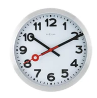 Zegary - Nextime Zegar ścienny Station, biały, 35 cm - miniaturka - grafika 1