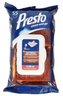 Presto 2W1 Ściereczki + Płyn Do Mebli Drewnianych - Ściereczki, gąbki, czyściki - miniaturka - grafika 5