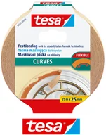 Folie i taśmy malarskie - Tesa Taśma maskująca malarska do krzywizn 25mx25mm - miniaturka - grafika 1