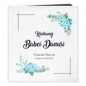 Albumy fotograficzne - NA Murrano Album Zdjęcia Duży Kwiaty Prezent Dla Babci Nadruk ALB-BC-BK-UV-021 - miniaturka - grafika 1