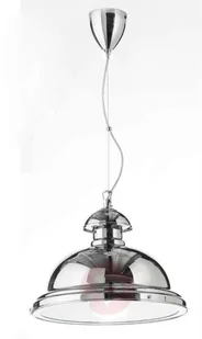 CREMASCO Lampa wisząca Scirocco, 35cm chromowana błyszcząca - Lampy sufitowe - miniaturka - grafika 3