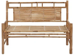 vidaXL Ławka ogrodowa z poduszką, 120 cm, bambusowa 3063892 - Ławki ogrodowe - miniaturka - grafika 3