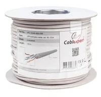 Gembird kabel instalacyjny Kabel UTP kat. 5e, drut AL-CU, CCA, 100 m rolka , szary (UPC-5004E-SOL/100) - Kable miedziane - miniaturka - grafika 4