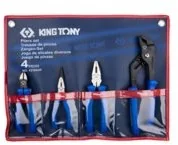 KING TONY Zestaw szczypiec 42104GP - Zestawy narzędziowe - miniaturka - grafika 2