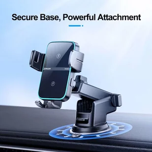 Joyroom Uchwyt samochodowy Joyroom JR-ZS246 na kokpit z ładowarką Wireless 15W Black 13809 - Uchwyty samochodowe do telefonów - miniaturka - grafika 6