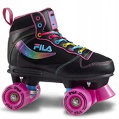 Wrotki - Wrotki Fila Skates Vanity Black Pop N'roll 37 - miniaturka - grafika 1