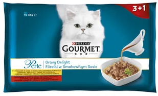 Purina Kot Gourmet Perle Fileciki w Smakowitym Sosie 4x85g - Mokra karma dla kotów - miniaturka - grafika 2