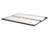 Stelaże pod materac - Vente-Unique Rama łóżka z listewkami do samodzielnego montażu 140x200 cm - 2x19 listewek - Bez nóżek - Czarny - miniaturka - grafika 1