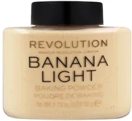 Pudry do twarzy - Makeup Revolution Baking Powder Sypki Puder Do Twarzy Banana Light 32g - miniaturka - grafika 1