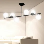 Lampy sufitowe - EULUNA Lampa sufitowa Kabo, 1 ramię, czarna, 6-punktowa - miniaturka - grafika 1