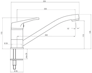 Deante Nemezja piaskowy BEN 760M - Baterie kuchenne Deante Nemezja piaskowy BEN 760M - Baterie kuchenne - miniaturka - grafika 5