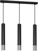 Lampy sufitowe - Luminex Żyrandol Nest chrome/black 3 1057 - miniaturka - grafika 1