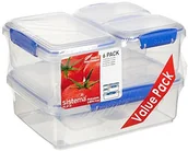 Pojemniki kuchenne - Sistema klip IT pojemniki na żywność, niebieski, 6 szt. 123 01 - miniaturka - grafika 1