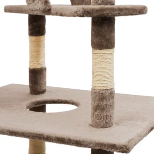 vidaXL Drapak dla kota z sizalowymi słupkami, 230-260 cm, szary - Drapaki dla kotów - miniaturka - grafika 6