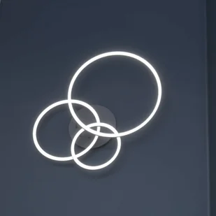 Wofi Lampa sufitowa LED Vaasa, ściemniacz, szara - Lampy sufitowe - miniaturka - grafika 3