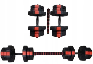 Zestaw 20kg Trening W Domu Siłownia Hantle 2x Gryf - Hantle i ciężarki - miniaturka - grafika 8