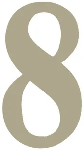 Cyfra /8/ 5CM PLATYNA PVC - Numery na dom - miniaturka - grafika 2