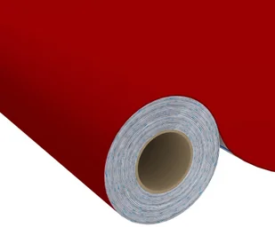 vidaXL Okleina meblowa samoprzylepna, czerwona, 500x90 cm, PVC vidaXL - Naklejki na drzwi i meble - miniaturka - grafika 3
