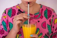 Słomki do napojów - UPOMINKARNIA Stalowe słomki (4 sztuki+ czy$56cik) GW1078-0 - miniaturka - grafika 1