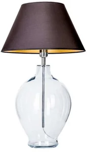 4concepts Stojąca LAMPKA sypialniana CAPRI L014041206 abażurowa LAMPA nocna szara przezroczysta L014041206 - Lampy stojące - miniaturka - grafika 4