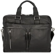 Torby na laptopy - ALASSIO Campo Torba biznesowa skórzana 42 cm przegroda na laptopa schwarz 47032 - miniaturka - grafika 1