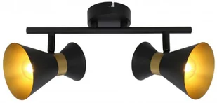 Reality Lampa listwa Breda 2 płomienna czarno złota 835702-02 - Lampy sufitowe Reality Lampa listwa Breda 2 płomienna czarno złota 835702-02 - Lampy sufitowe - miniaturka - grafika 1