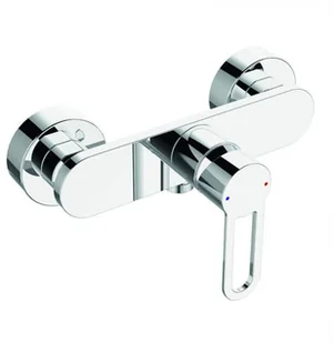 Laveo natryskowa ścienna ASTA chrom BAS_040D - Baterie wannowe i prysznicowe - miniaturka - grafika 7