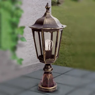 ORION ORION Lampa na cokół FABIO, czarno-złota - Lampy ogrodowe - miniaturka - grafika 2