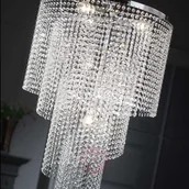 Lampy sufitowe - ONLI Lampa sufitowa Elica z kryształową spiralą  35 cm - miniaturka - grafika 1