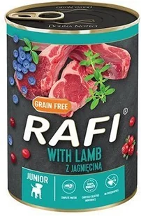 Dolina Noteci Rafi junior z jagnięciną żurawiną i borówką-puszka 6x400g - Mokra karma dla psów - miniaturka - grafika 2