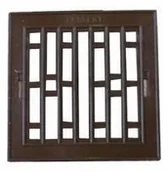 Kratki wentylacyjne - Parkanex Plastikowa Z Ramką Metalową 14*21CM Biała - miniaturka - grafika 1