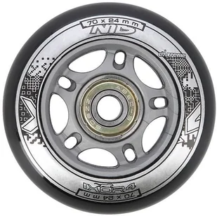 Nils EXTREME PU 70x24 82A CZARNE N (4 szt.) + ABEC-9 (8 szt.) ZESTAW EXTREME - Akcesoria do skatingu - miniaturka - grafika 3