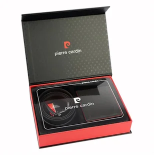 Pierre Cardin Męski zestaw prezentowy portfel pasek skórzany - Paski - miniaturka - grafika 5