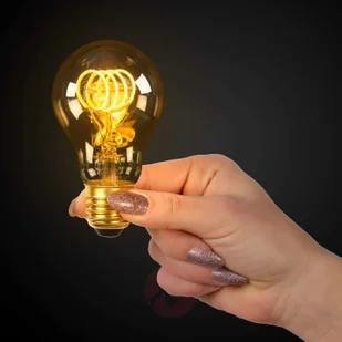 Lucide Żarówka LED E27 A60 4W 2 200 K bursztyn czujnik - Żarówki LED - miniaturka - grafika 3
