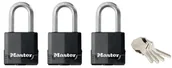 Kłódki - Master Lock zestaw z zamkiem 3 wysokie bezpieczeństwo śrub rzymskich do użytku na zewnątrz z długim uchwytem i klucze 47 MM + 45 MM - miniaturka - grafika 1