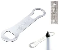 Korkociągi i otwieracze - The bars The Bars Bars otwieracz do butelek/dozowników do, ze stali nierdzewnej, szary, 18.5 x 4.5 x 0,03 cm 8099999001459 - miniaturka - grafika 1