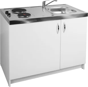 Pyramis Minikuchnia 5w1 MK 100x60 pełna zabudowa komora zlewu PRAWA lodówka płyta zlew szafka - Zestawy zintegrowane AGD - miniaturka - grafika 6