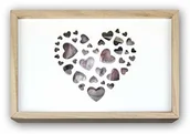 Ramki na zdjęcia - ZEP S.r.l. Love Box USB na 13 x 18 zdjęć drewniane pudełko, drewno, naturalne i białe, wymiary zewnętrzne 24,5 x 16 x 5 cm (CZ1257) - miniaturka - grafika 1