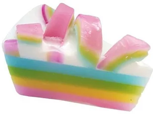 Bomb Cosmetics Raspberry Rainbow Soap Cake mydło glicerynowe 140g - Mydła - miniaturka - grafika 2