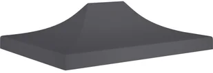 vidaXL Dach do namiotu imprezowego, 4,5 x 3 m, antracytowy, 270 g/m - Pawilony ogrodowe - miniaturka - grafika 7