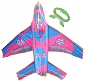 Zabawki i gry sportowe - Ogromny Latawiec Samolot 106x125 cm Z Linką Duży - miniaturka - grafika 1