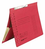Teczki i skoroszyty - FALKEN Skoroszyt zawieszany wahadłowy Falken Pendular 50 szt. czerwony A4 tektura z recyklingu dokumenty wpinane od dołu szczeliny indeksowe i kieszeń. Wyprodukowano w Niemczech Ceryfikat Błękitny Anioł 15033812 - miniaturka - grafika 1