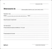 Druki akcydensowe - Firma krajewski Skierowanie do ............. [Mz/Pom-2] Mz/Pom-2 - miniaturka - grafika 1