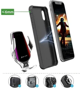 Braders Automatyczny uchwyt samochodowy na telefon srebrny - Uchwyty samochodowe do telefonów - miniaturka - grafika 9