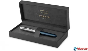 Parker Pióro wieczne F) SONNET PREMUM METAL & BLUE GT 18karatów 2119743 2119743 - Pióra wieczne - miniaturka - grafika 2