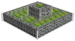 vidaXL vidaXL Wielopoziomowy kosz do sadzenia roślin - Pozostałe ozdoby ogrodowe - miniaturka - grafika 2