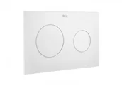 Przyciski spłukujące - Roca A890189207 PL10 przycisk podwójny biały mat - miniaturka - grafika 1