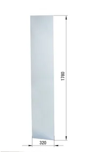 Deante Szyba stała transparentna do kabiny kwadratowej FUNKIA 80 cm - Kabiny prysznicowe - miniaturka - grafika 3