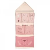 Pojemniki na zabawki - JJA WISZĄCY ORGANIZER KIESZONKI RÓŻOWE dla dzieci - miniaturka - grafika 1