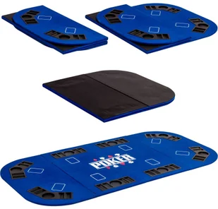 MAKSTOR.pl CZERWONY BLAT STÓŁ DO POKERA 160x80CM POKER KASYNO 2003013 (20030131) - Zestawy do pokera - miniaturka - grafika 9